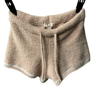 Barefoot Dreams Cozy Pink Knit Shorts Pajamas Loungewear Sz XS